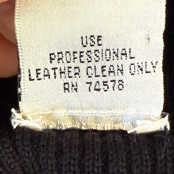 Cache Black Leather Dressy Blazer Jacket Detachable Fox Fur Trim Collar Medium - Picture 14 of 16